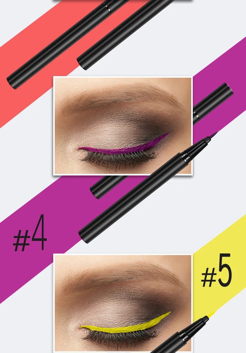 Professional Brush Tip Eyeliner Waterproof For Makeup Artists Salon Private Label 2