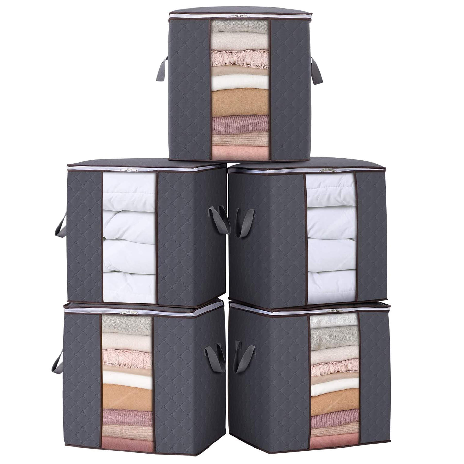 5 Pack Large Capacity Clothes Organizer Bag