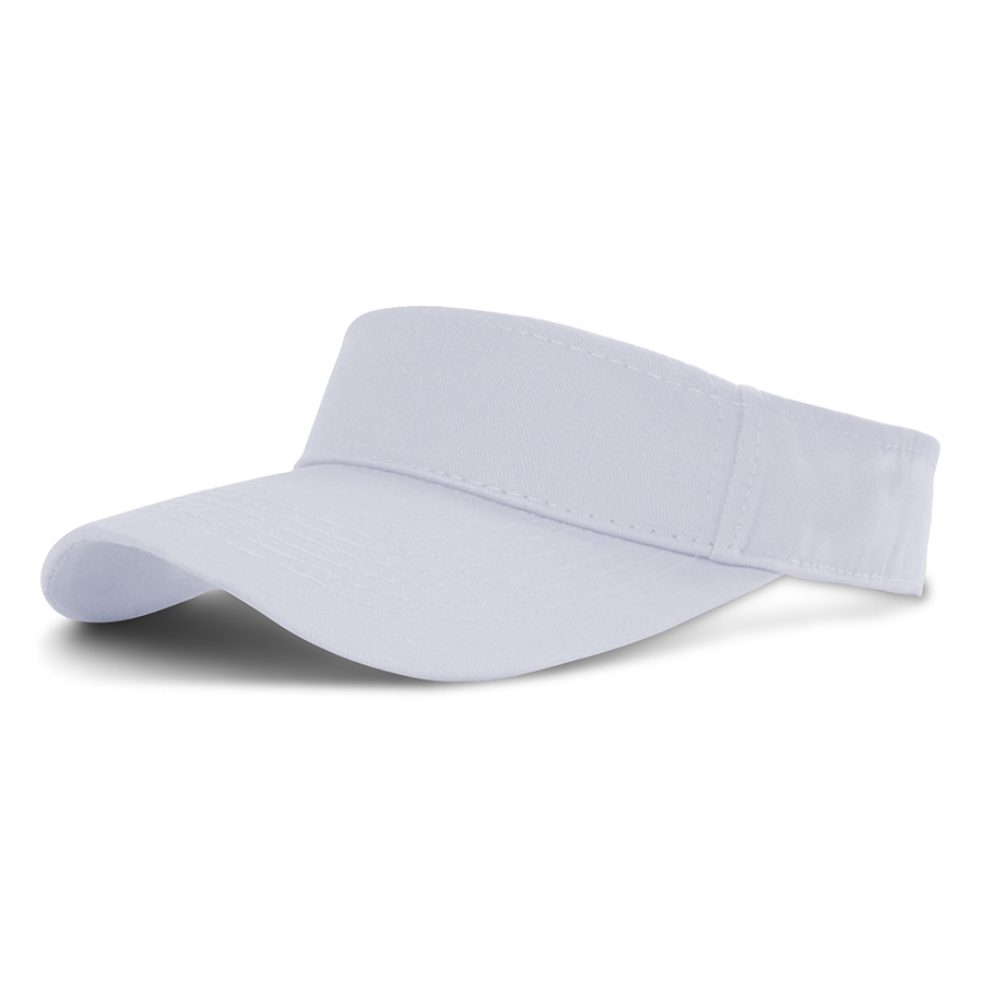 Stock Solid Color Cotton Visor 37