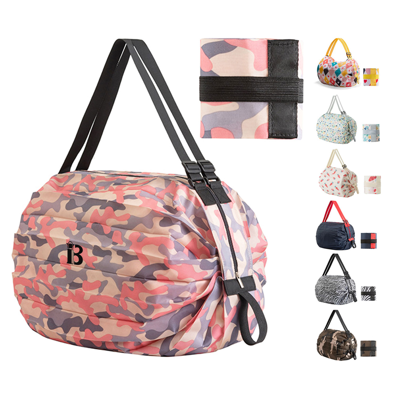 Reusable Shopping Bag Foldable Grocery Storage Tote 1