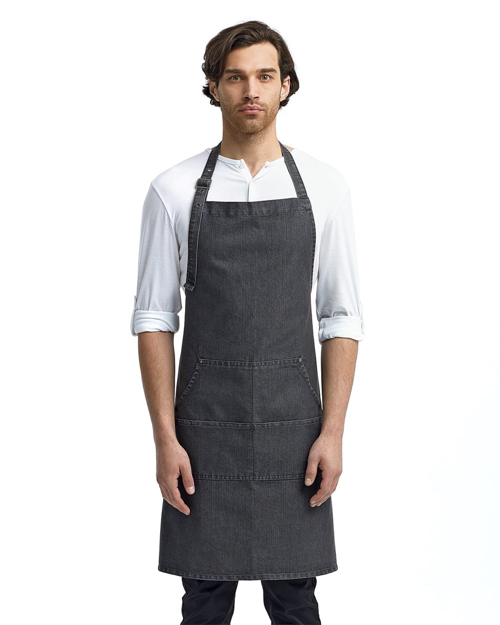 Jeans Stitch Denim Bib Apron - RP126 8