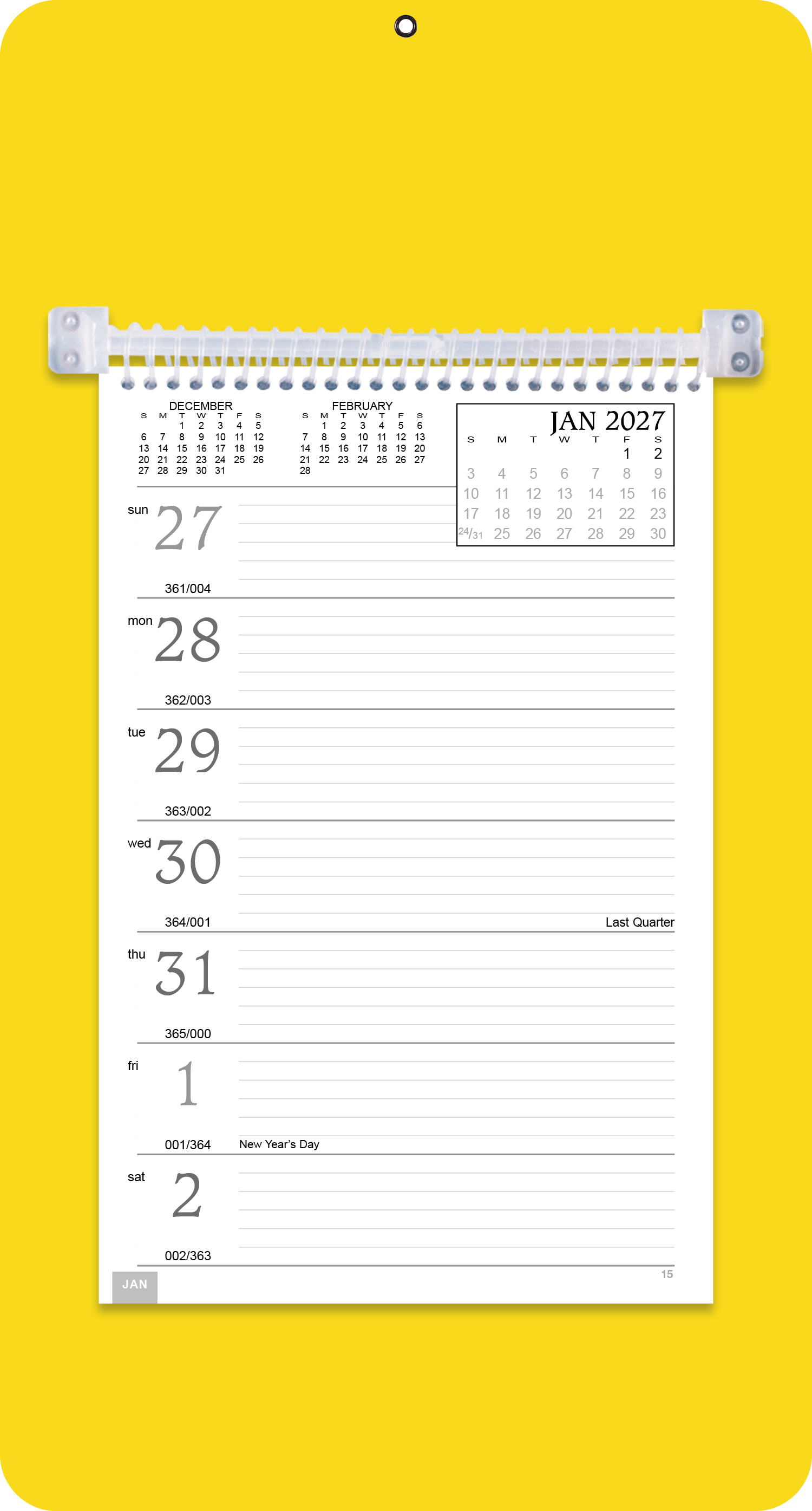 Triumph® Calendars Weekly Memo Calendar 82