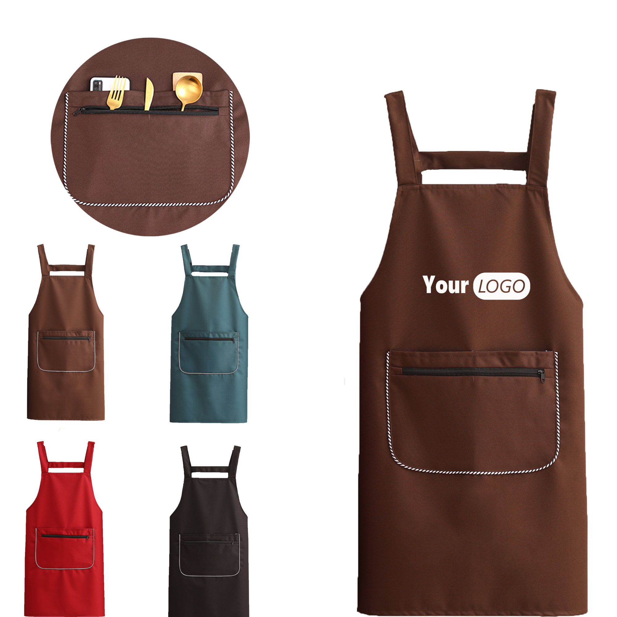 Polyester Waterproof Apron MOQ 50 2