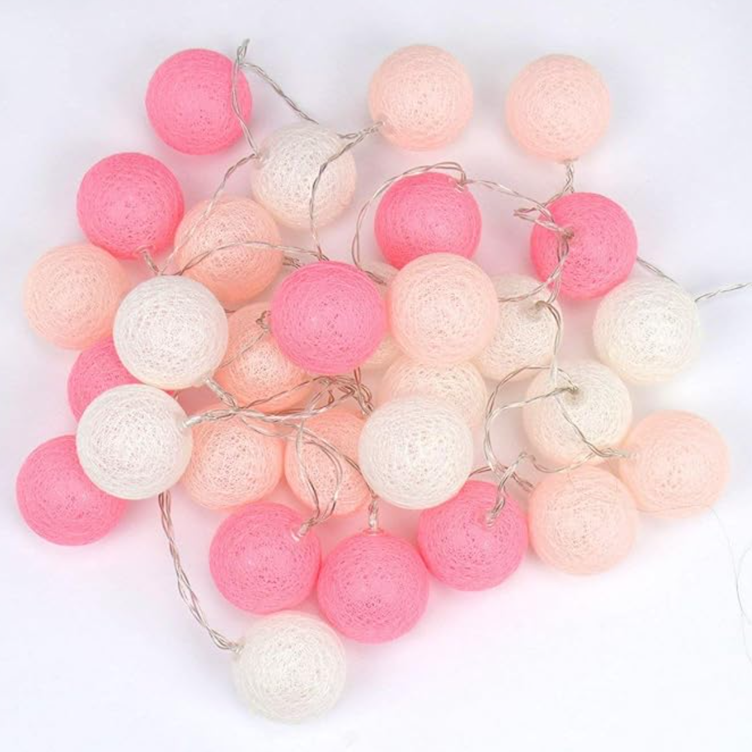 Cotton Ball String Light Indoor Decor 5