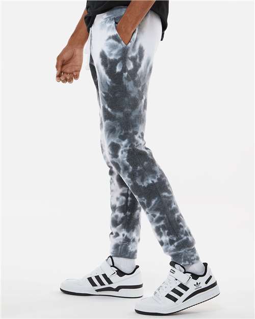 Unisex Tie-Dyed Fleece Joggers - 8884 23