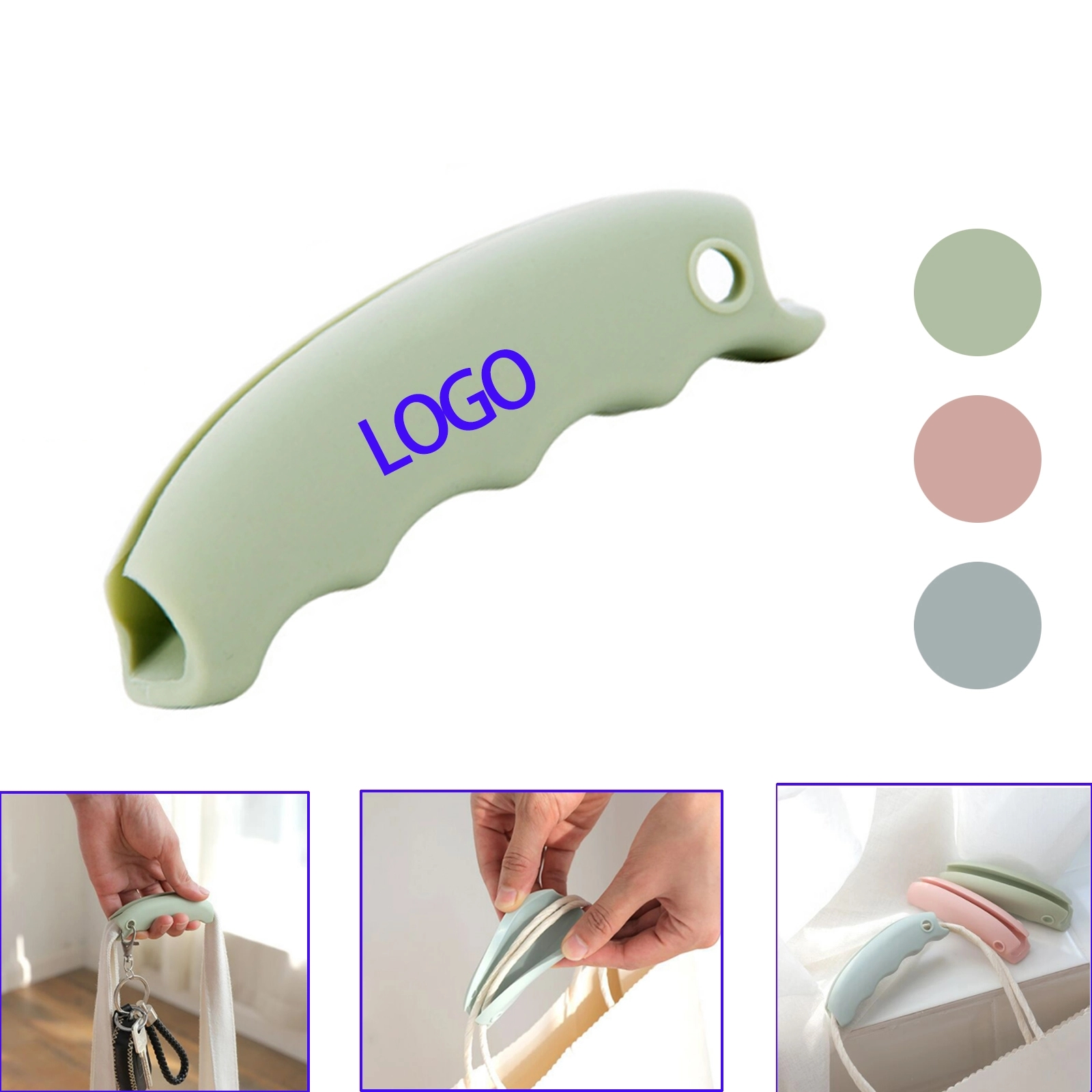 Silicone Shopping Bag Clip Handles 4