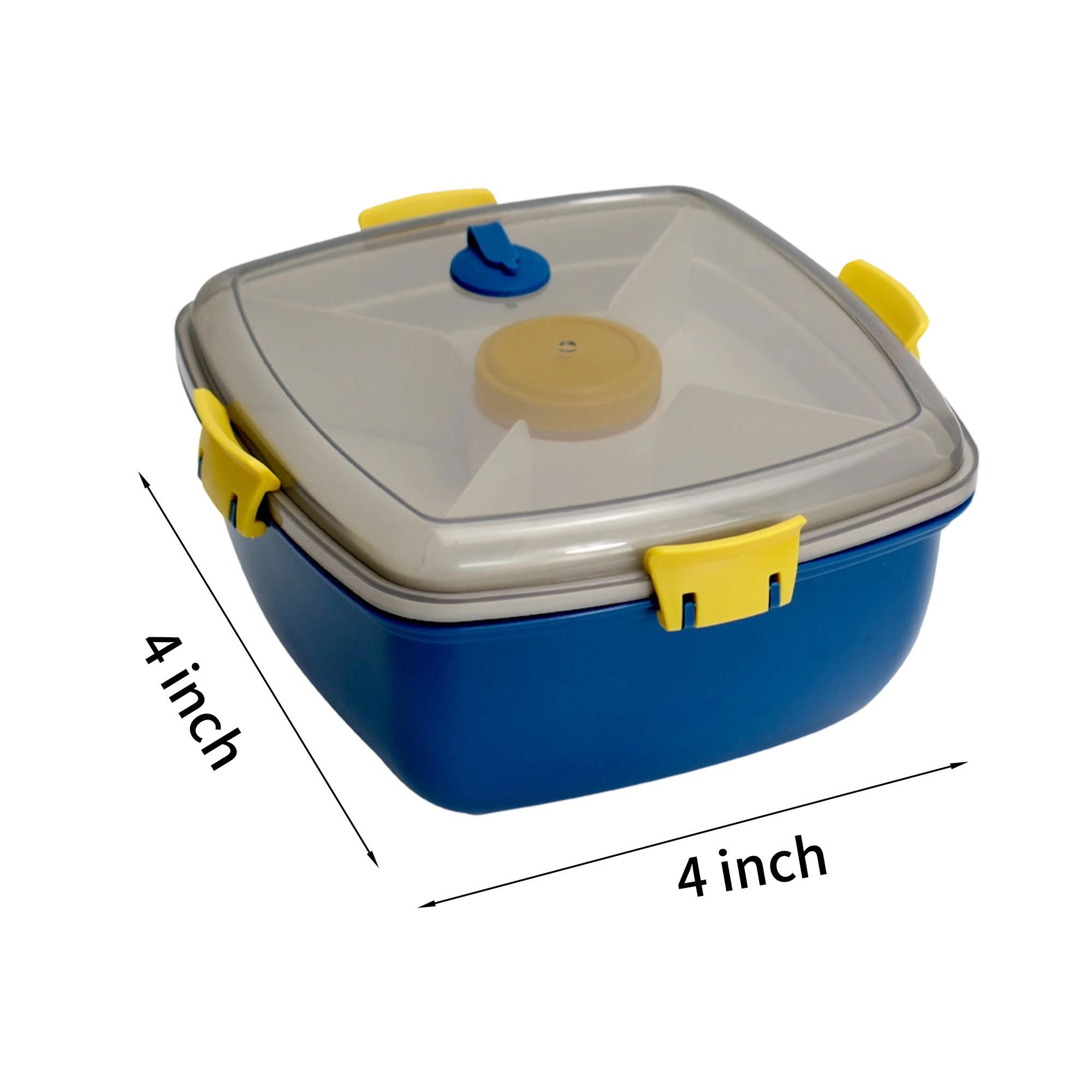 Plastic Food Storage Bento Box Set With Utensils 40 Ounce Capacity 5