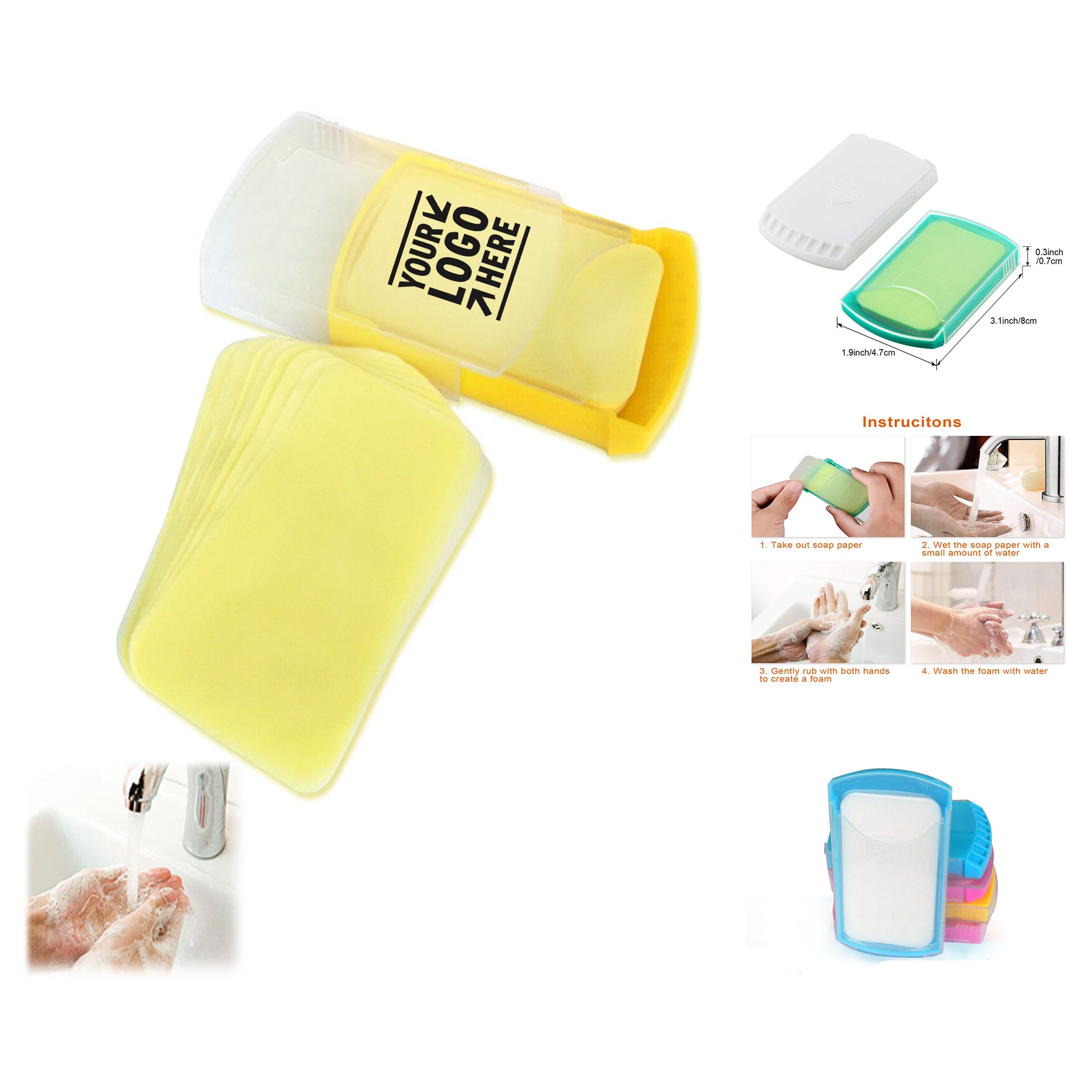Hand Washing Soap Sheets for Outdoor Travel 2