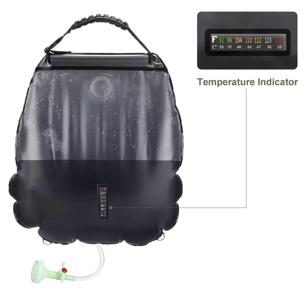 5 gallons/20L Solar Heating Camping Shower Bag 6