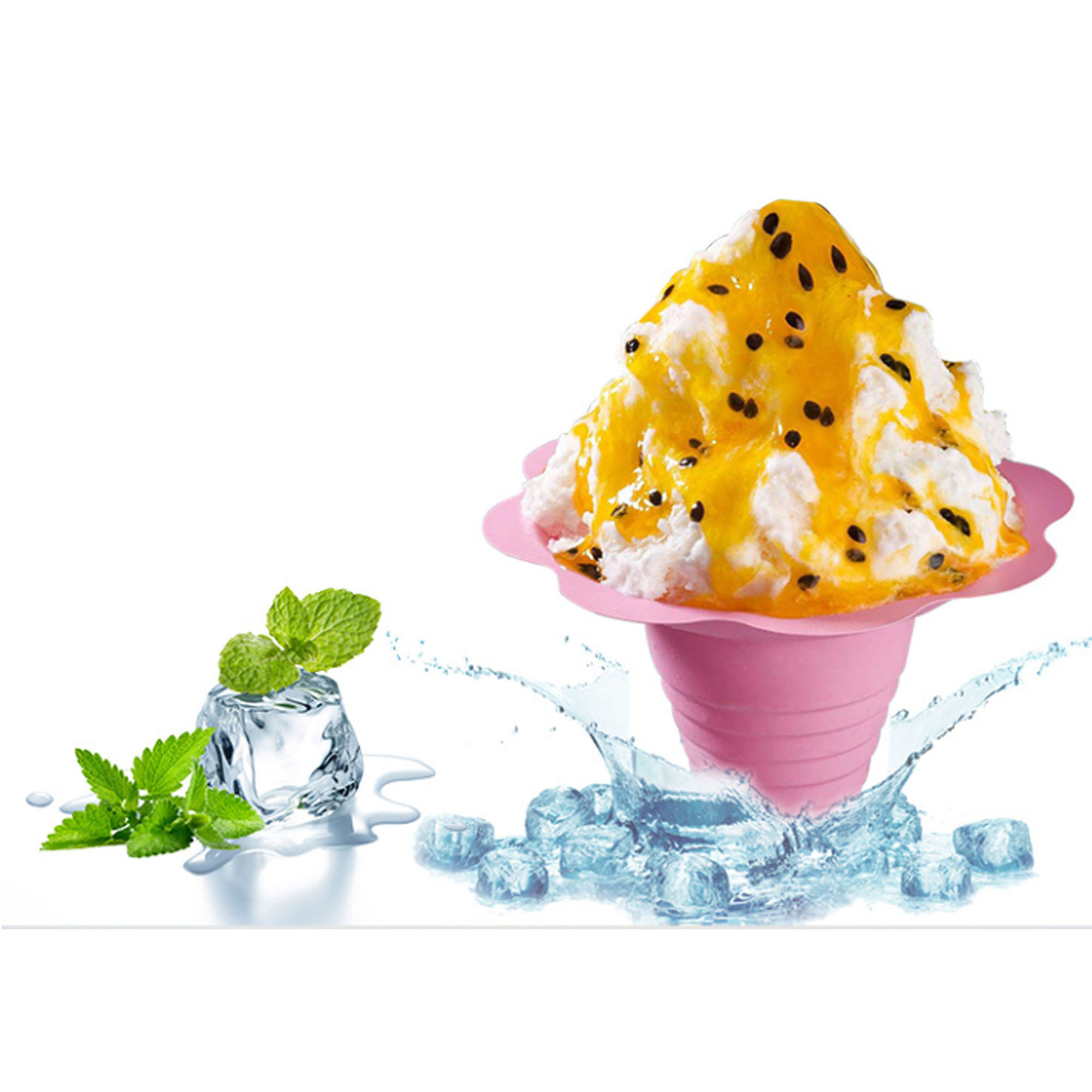 Durable Disposable Snowflake Bowl for Cold Treats & Sweets 3