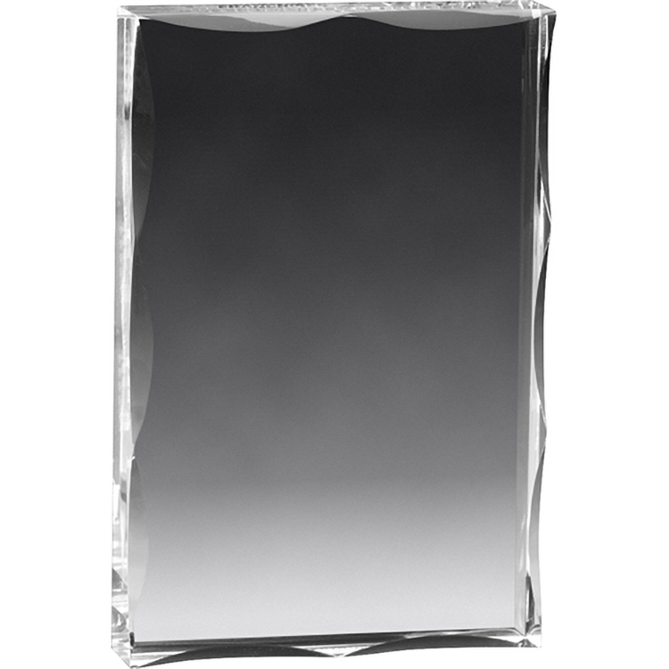 Large Clear Block Award (4"x6"x3/4") Screen-Printed 2