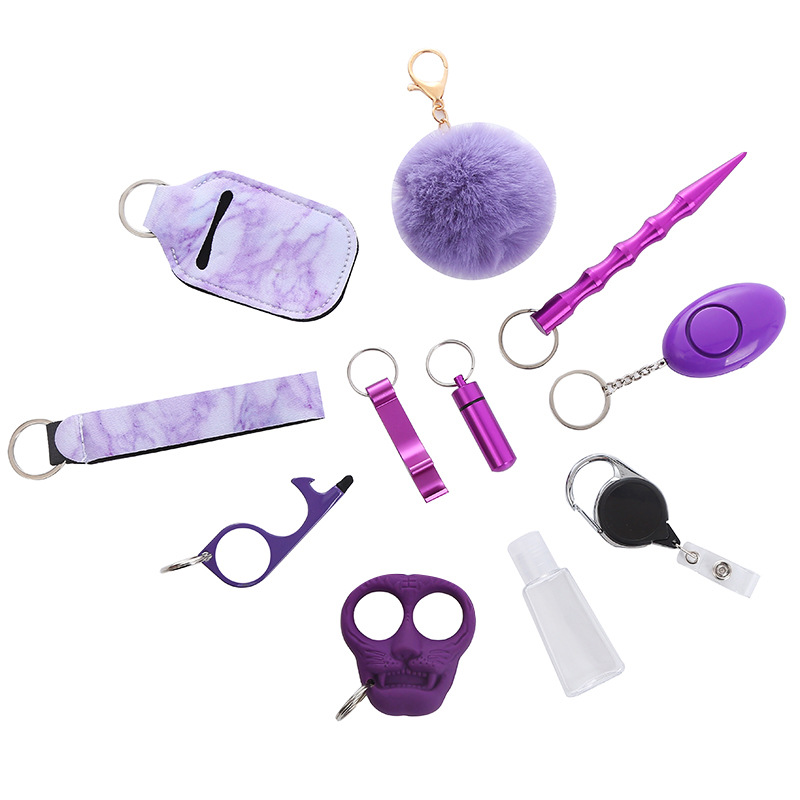 Safety Keychain Set for Woman with Personal Alarm 2