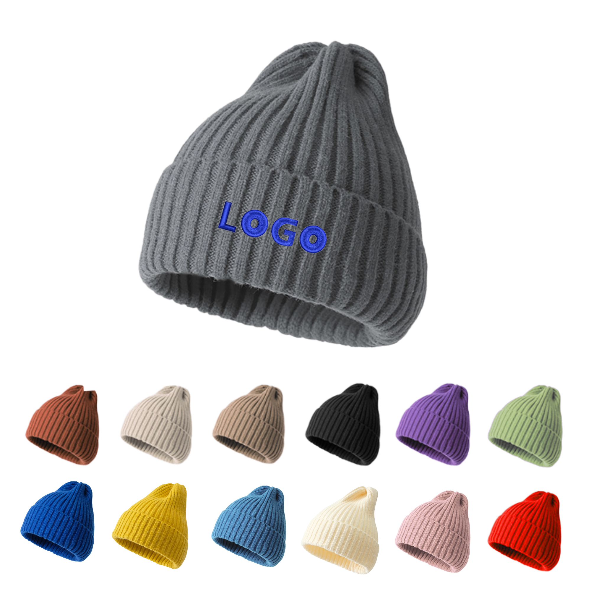 Winter Warm Beanie Hats Knit Caps 3