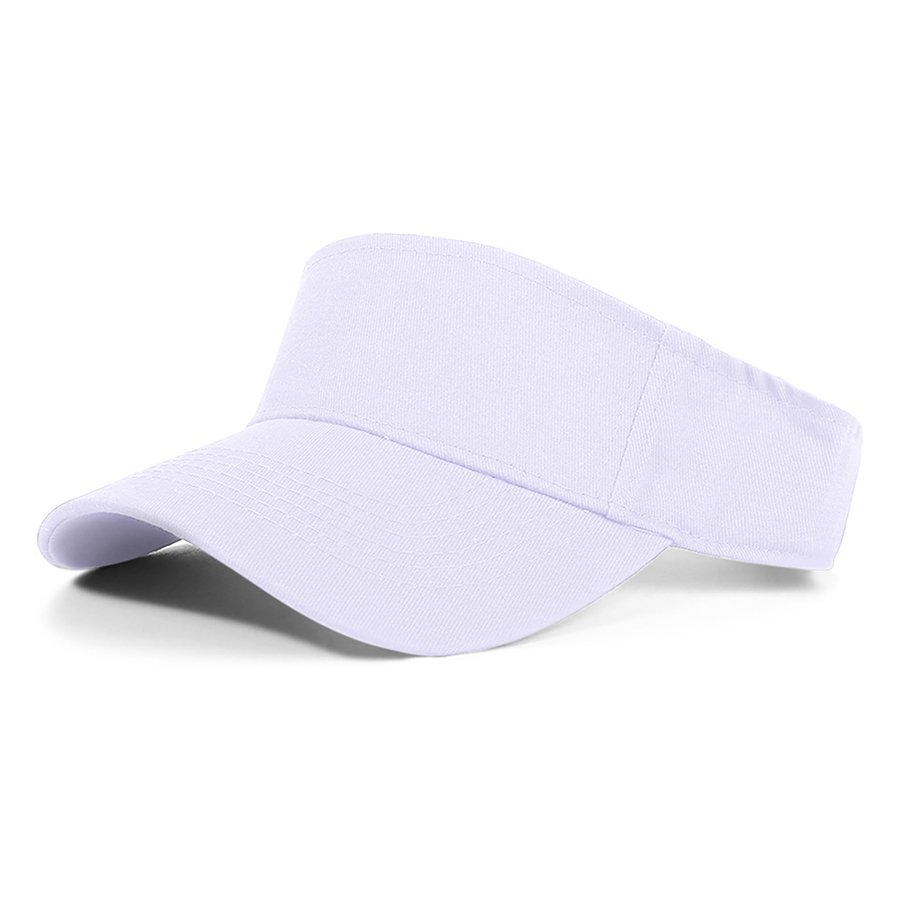 Stock Solid Color Cotton Visor - Sports Style 31
