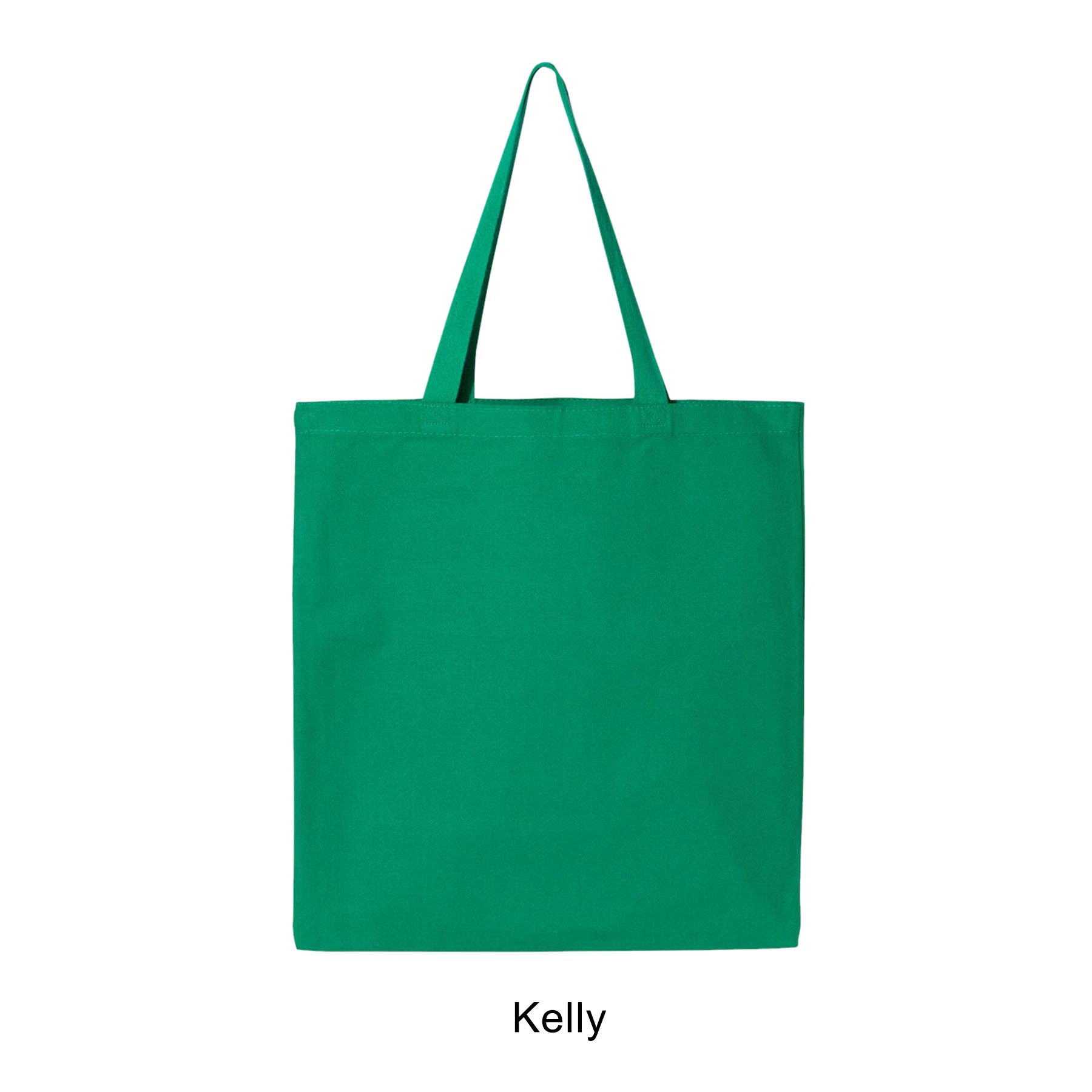 12 oz. Canvas Promotional Colored handle Tote Bag 11