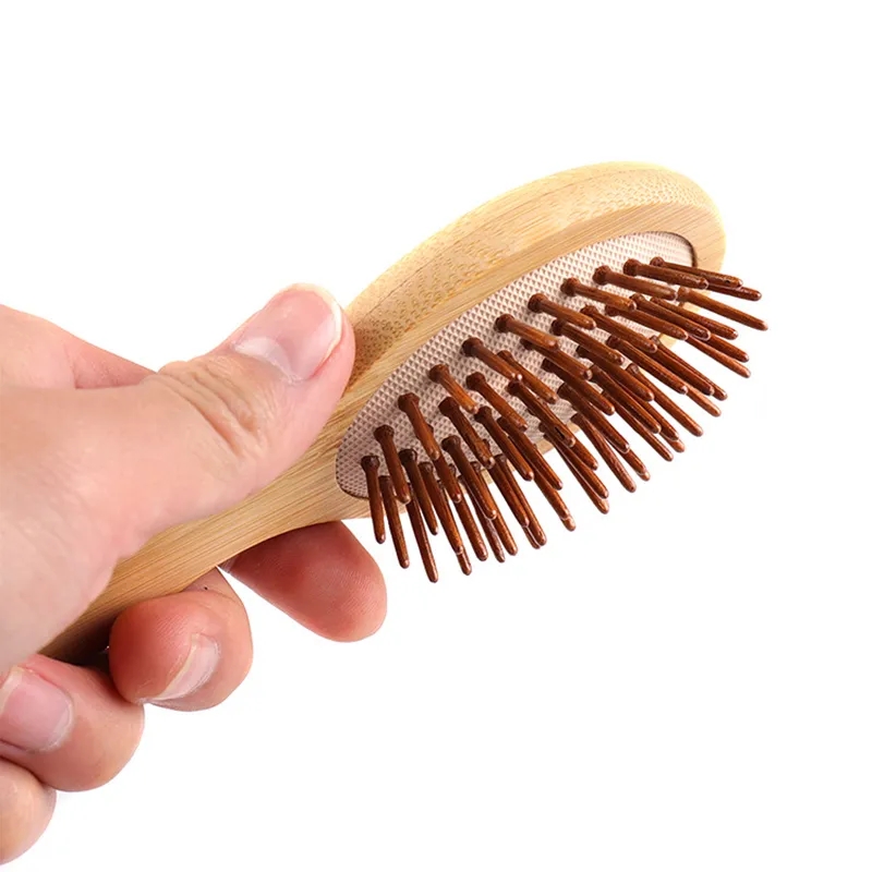 Small Bamboo Massaging Hairbrush 5