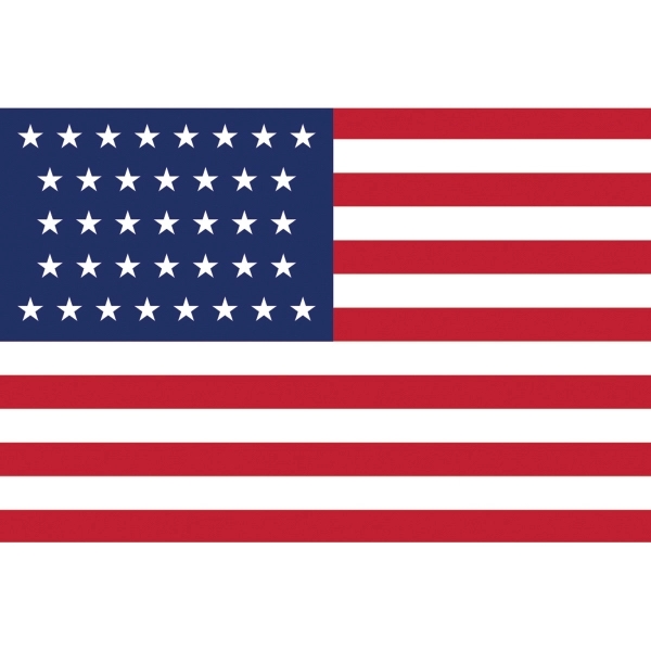 Historical US 37 Stars Flag 2
