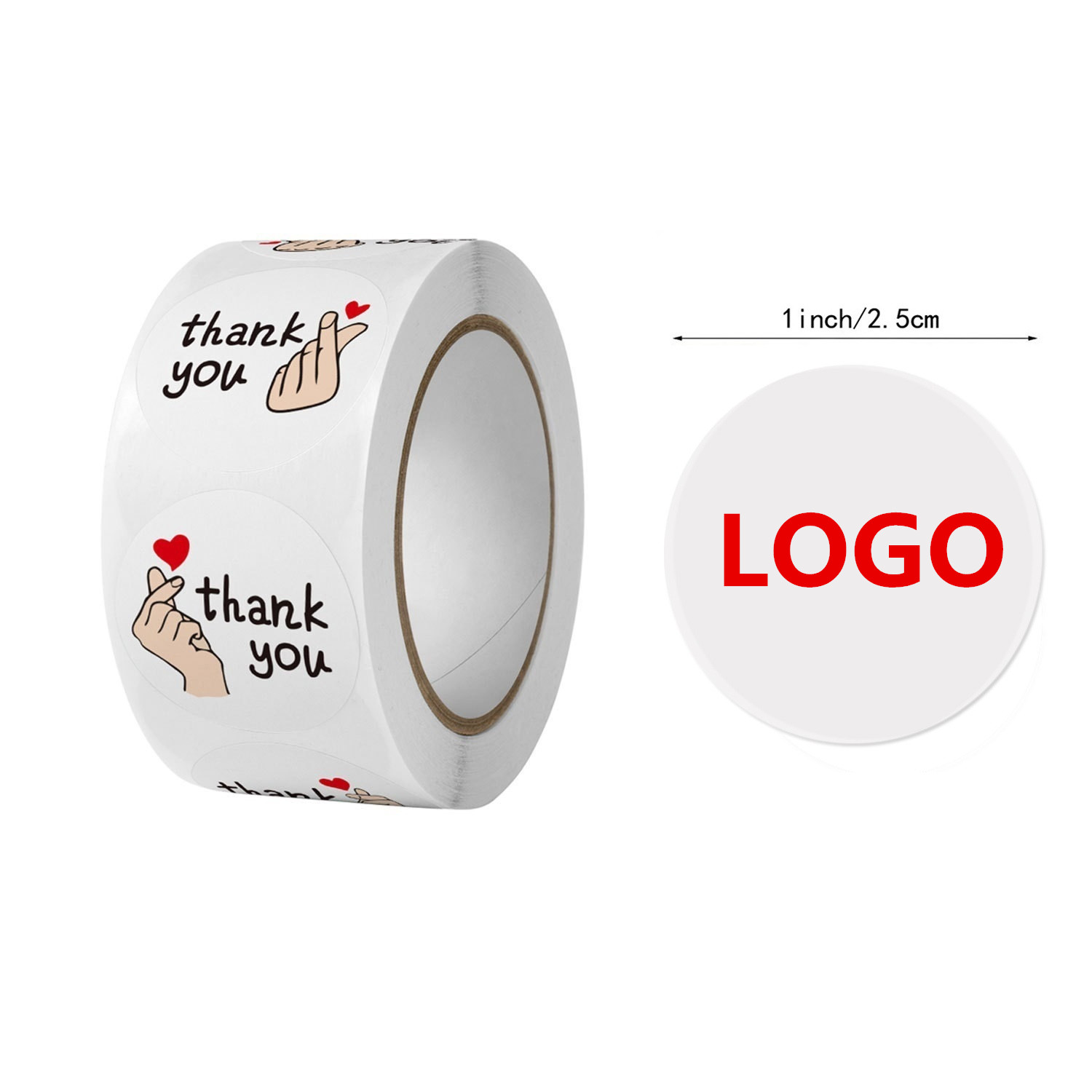 4-Color Process Circular Labels On A Roll 2