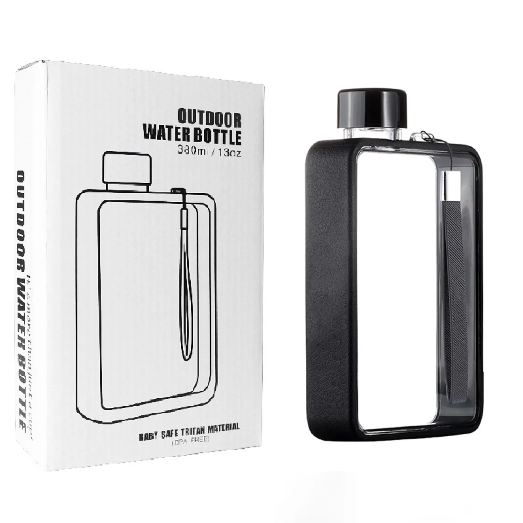 13oz Flat Water Bottle 7