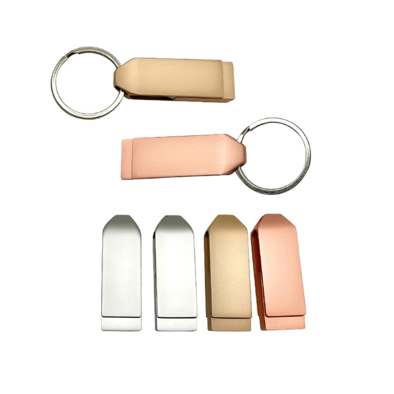 360 Degree Rotatable Metal USB Flash Drive with Key Ring 8