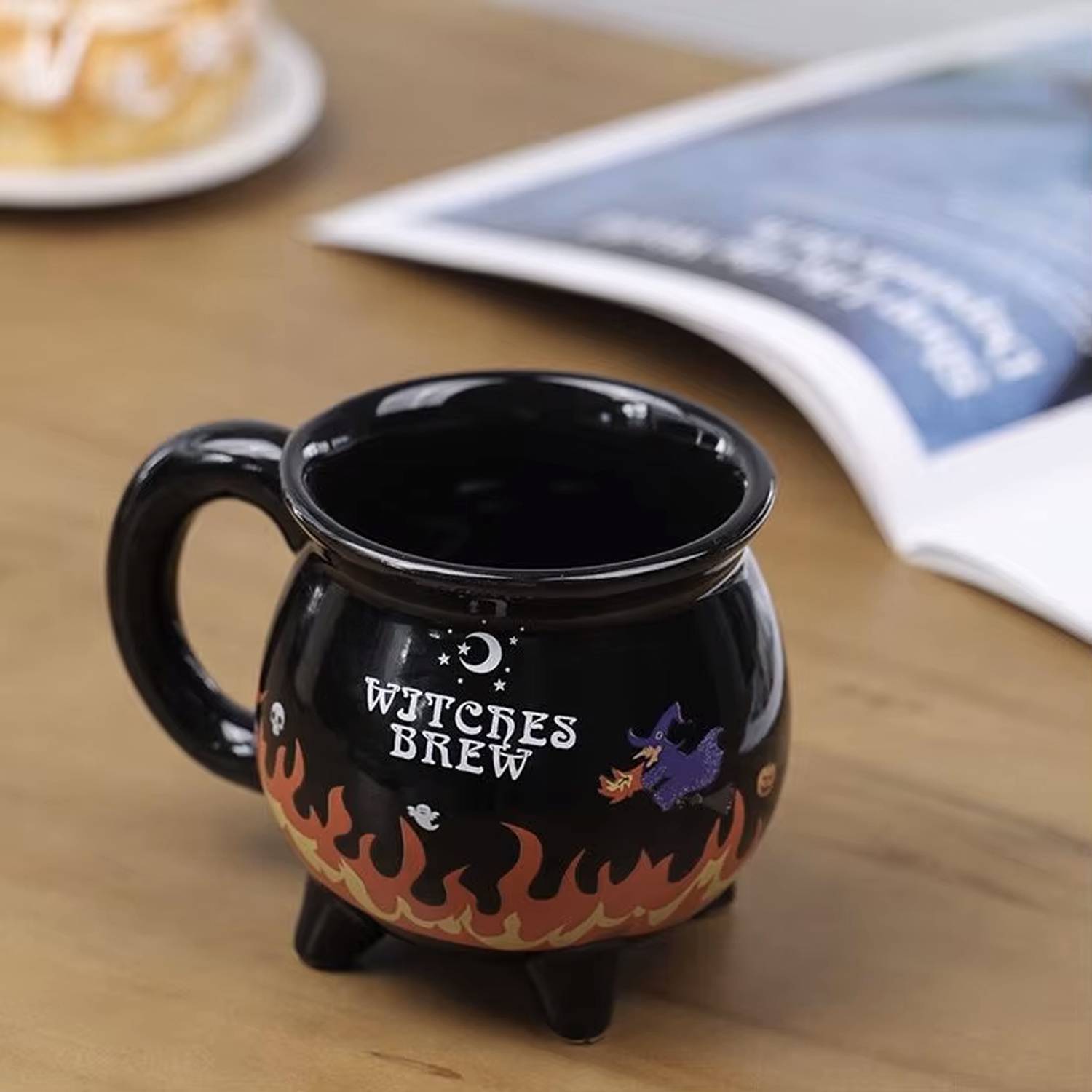 13oz Ceramic Witch Cauldron Mug – Halloween Coffee Cup 7