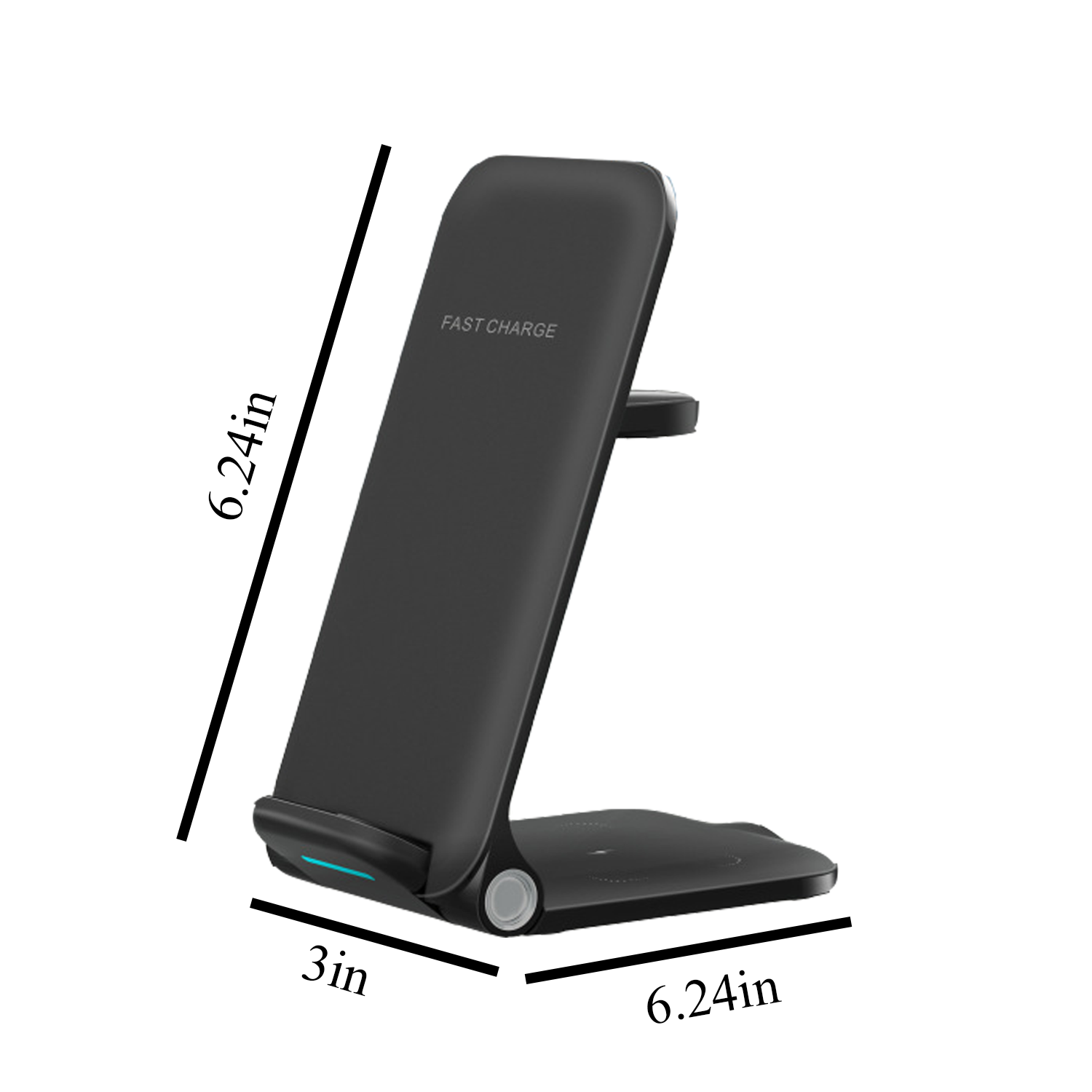 3 in 1 Foldable Wireless Charger Phone Stand 9