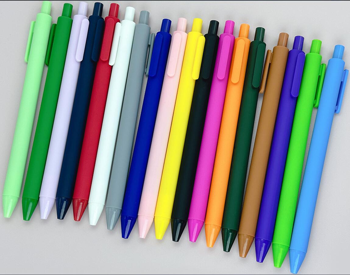 Colored Soft Touch Retractable Ballpoint Pens 3