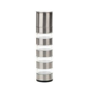 4 In 1 Pepper Grinder With Spice Cans Set For Convenient Seasoning 15
