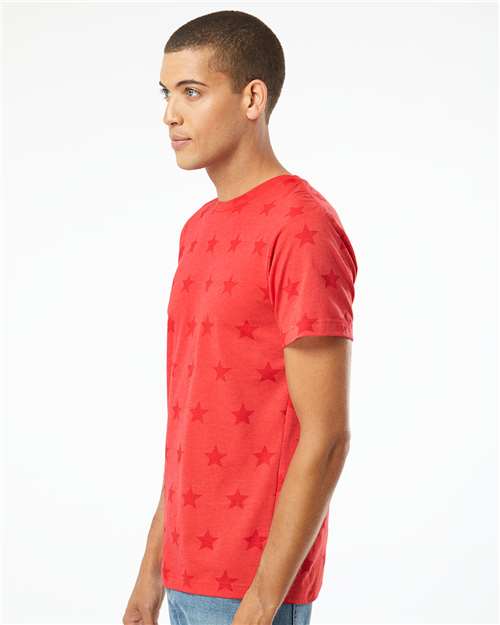Unisex Star Print Tee - 3929 24