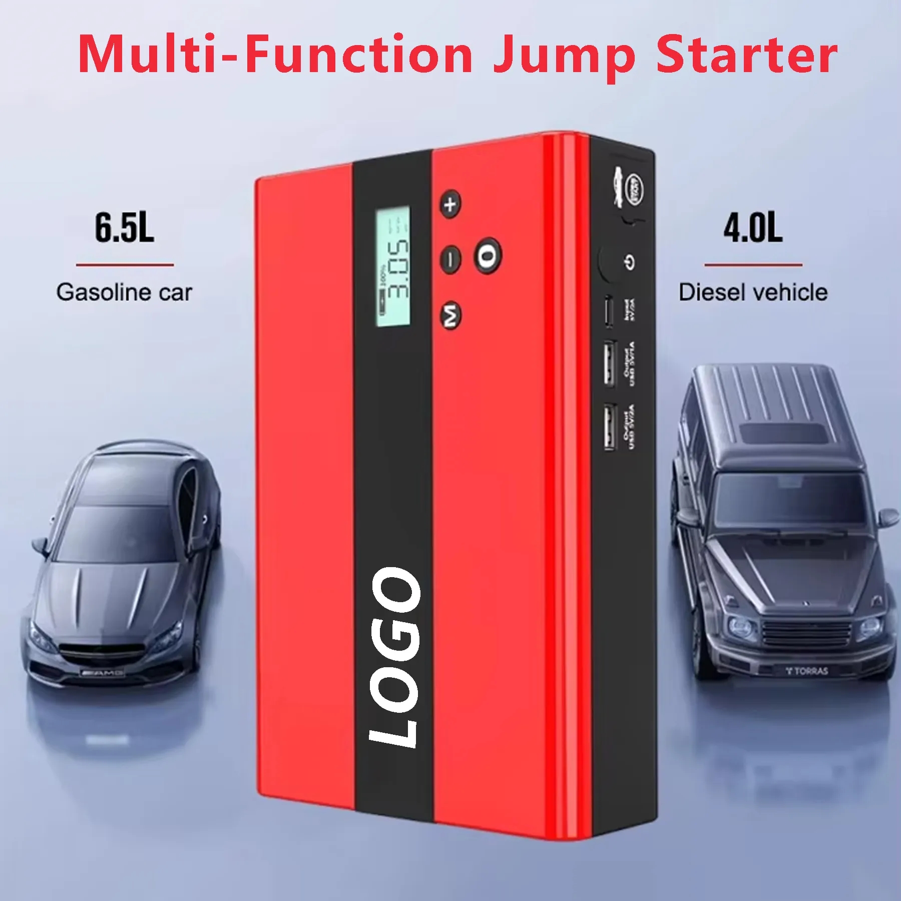 Portable Car Jump Starter with Air Compressor 6