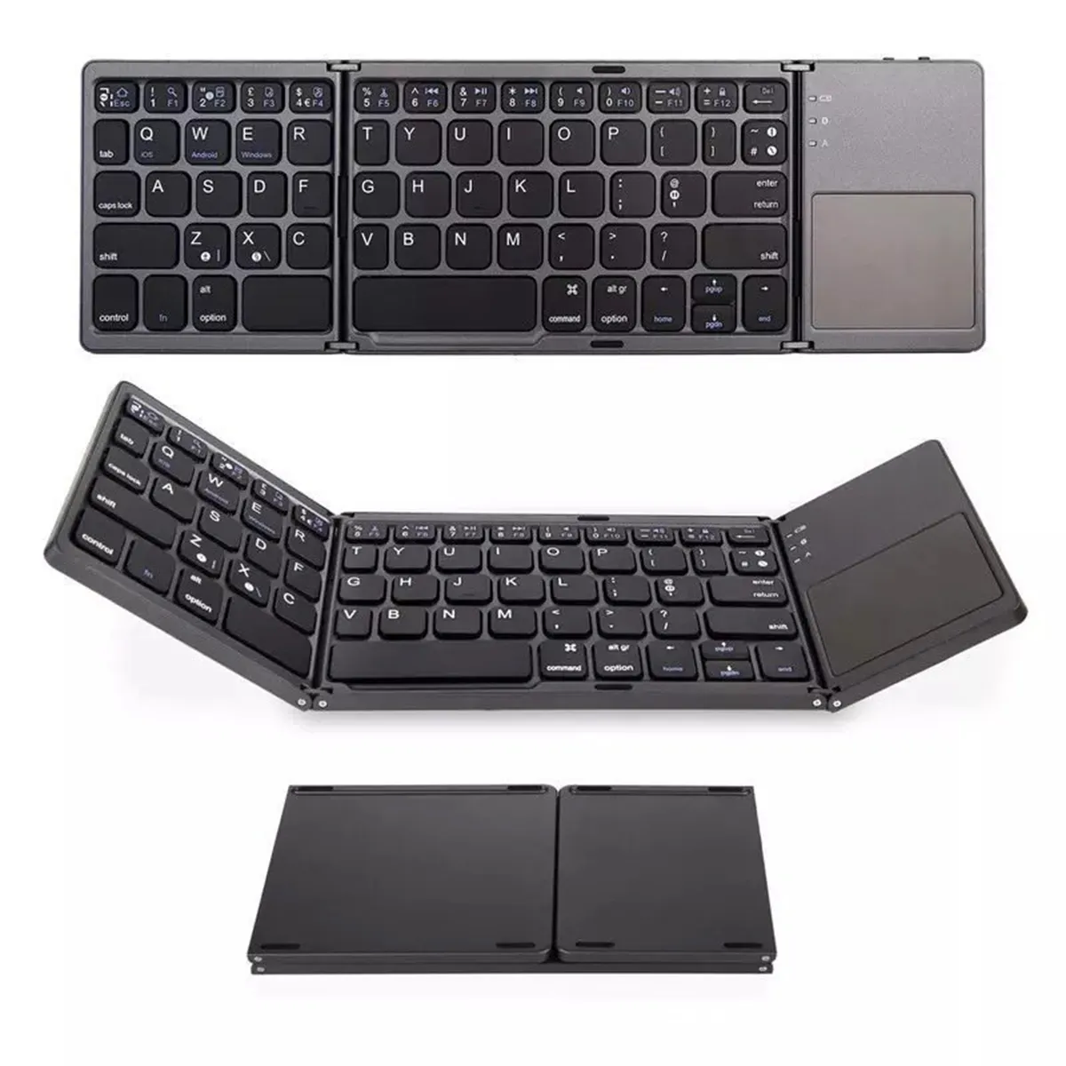 Foldable Bluetooth Keyboard with Touchpad Rechargeable 7