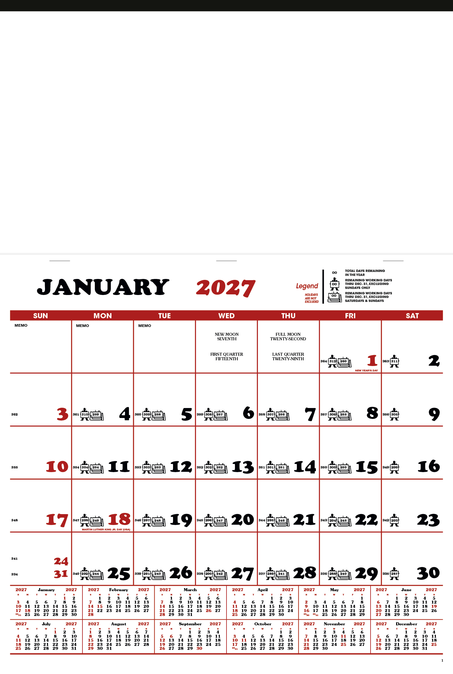 Skinner & Kennedy® Contractor's Apron Calendar 20