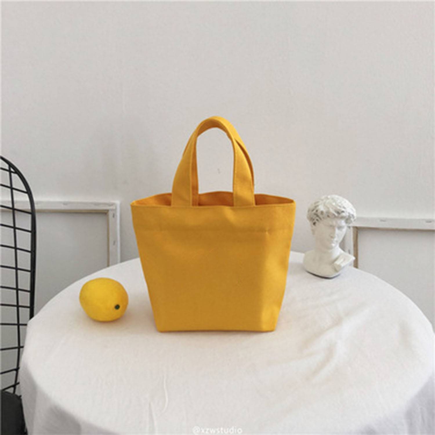 Canvas Shopping Gift Storage Packaging Handheld Bag, custom tote bag with logo imprint 4