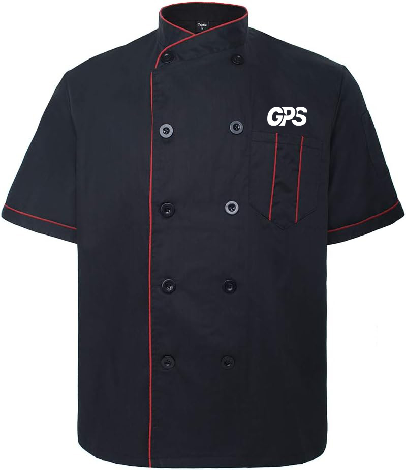 Unisex Short Sleeve Chef Coat Jacket