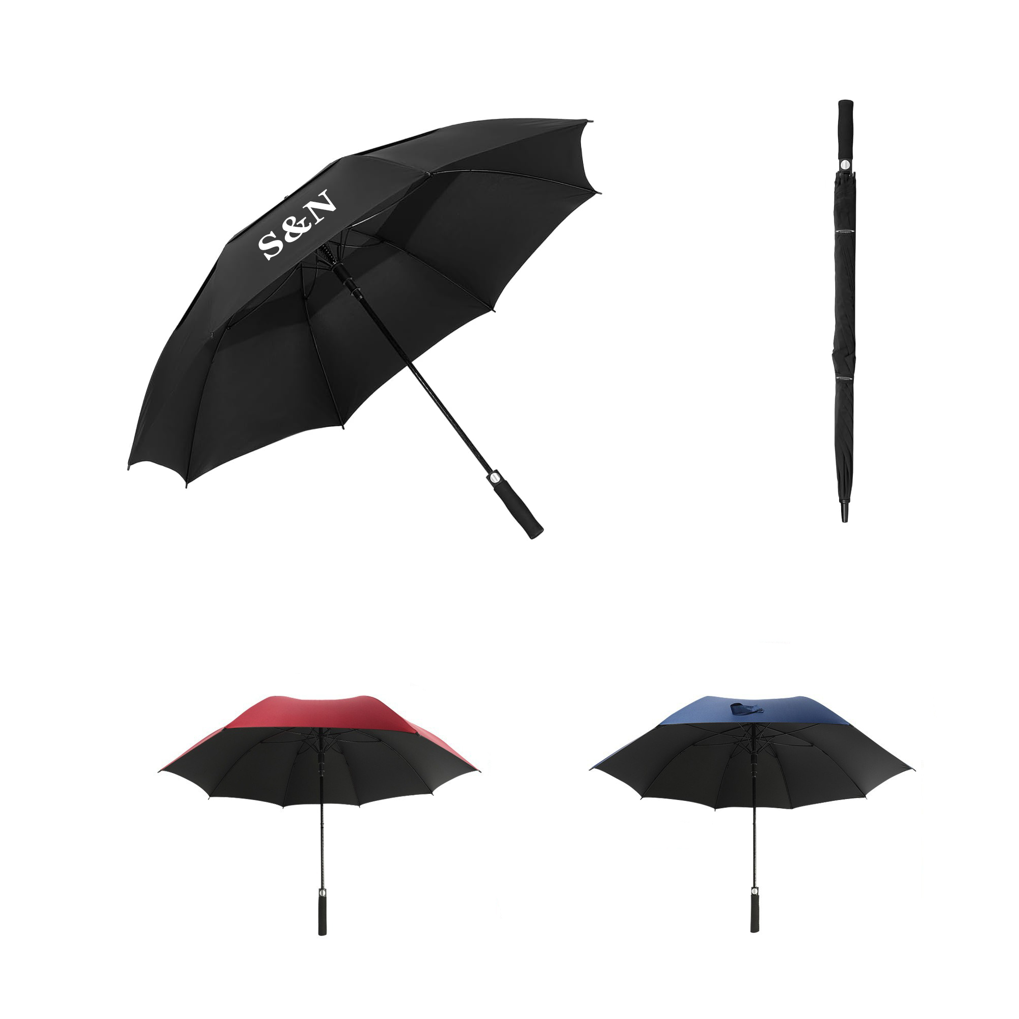 Long Handle Double Layer Business Gift Umbrella 3