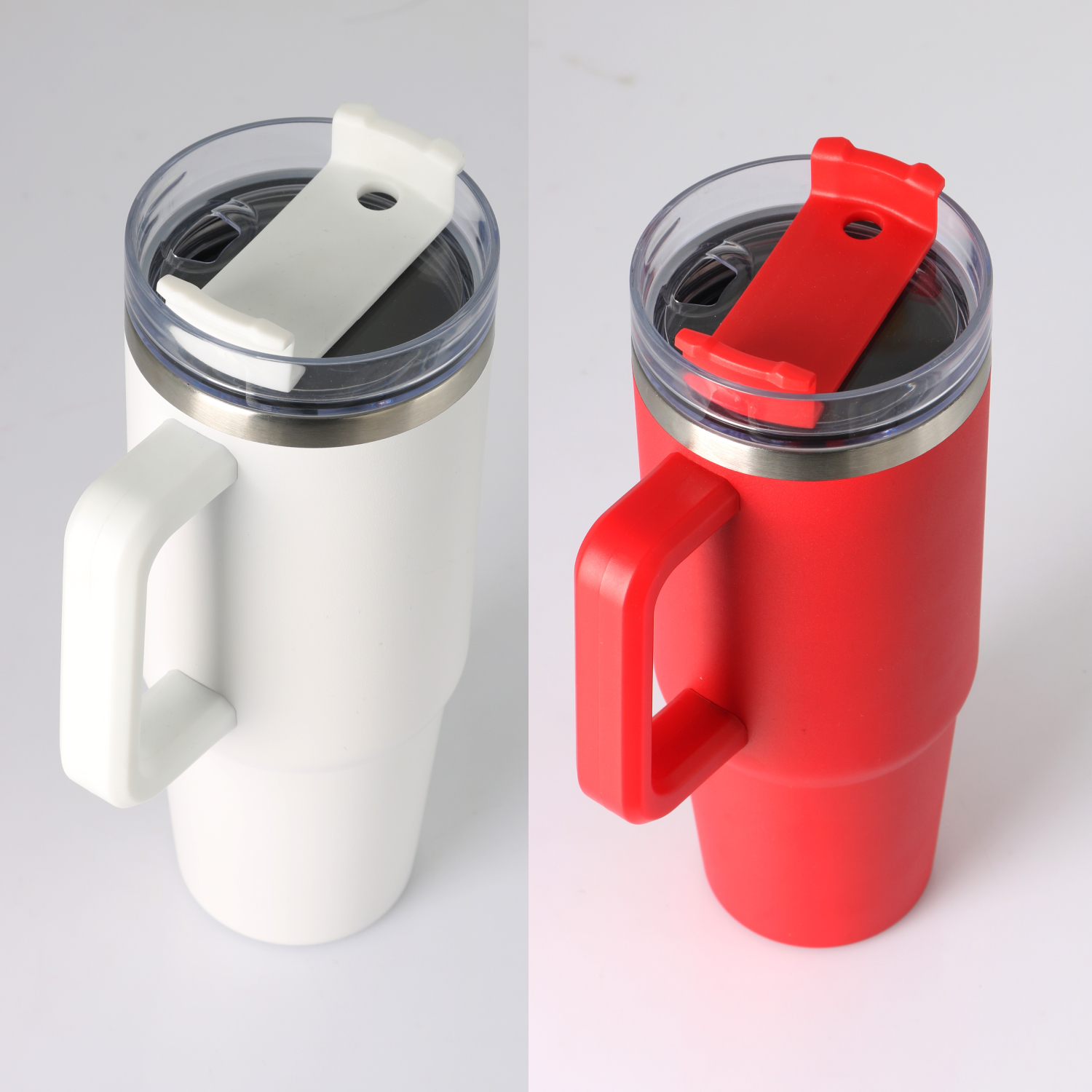 Stainless Steel Tumbler with Handle and Straw, 30 oz. 6