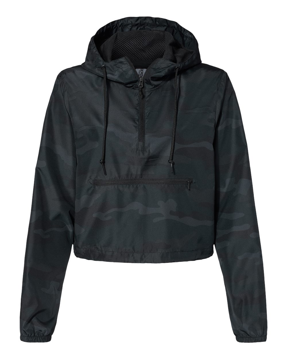 Women's Lightweight Quarter-Zip Pullover Crop Windbreaker - EXP64CRP 27