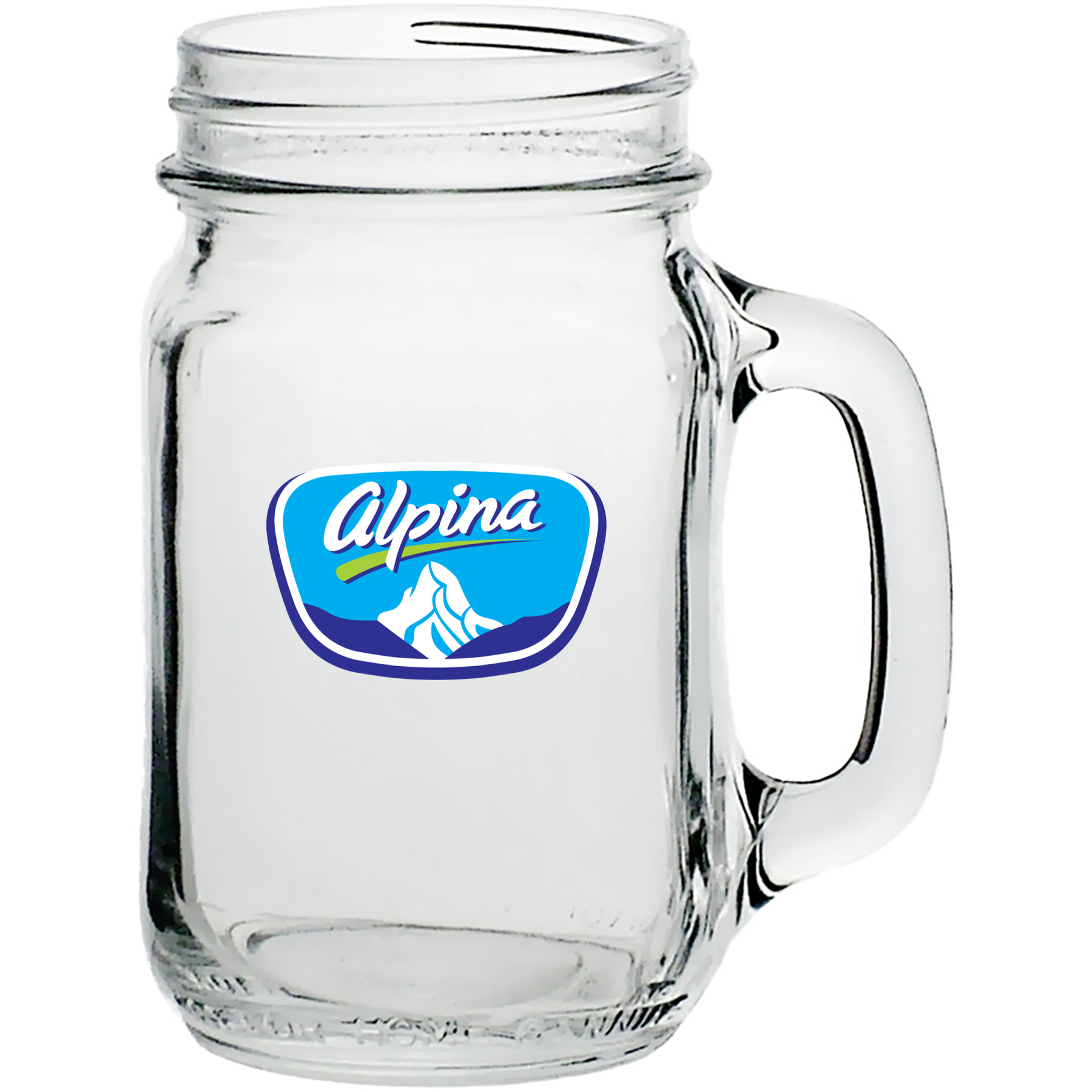 16 Oz. Maplewood Libbey Mason Jar Mug with Handle 2
