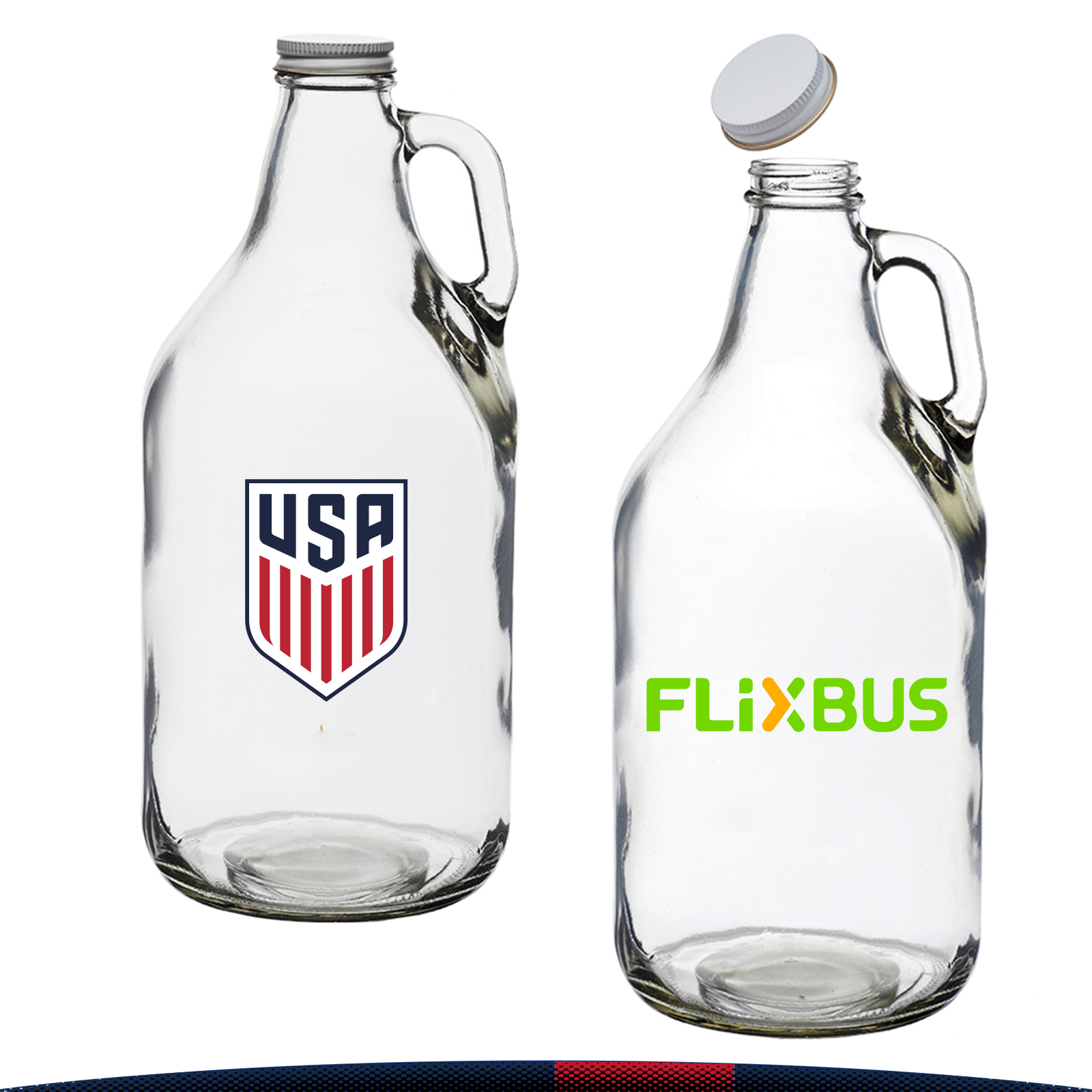 64 oz. Snol Clear Beer Glasses 3