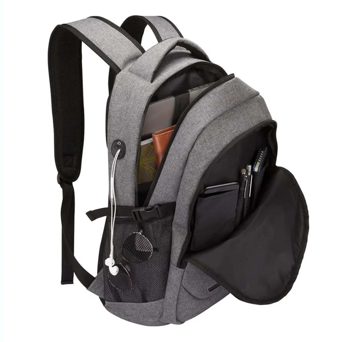 15.6 Inch Basketball Bags Laptop Backpack W/ USB Port 6