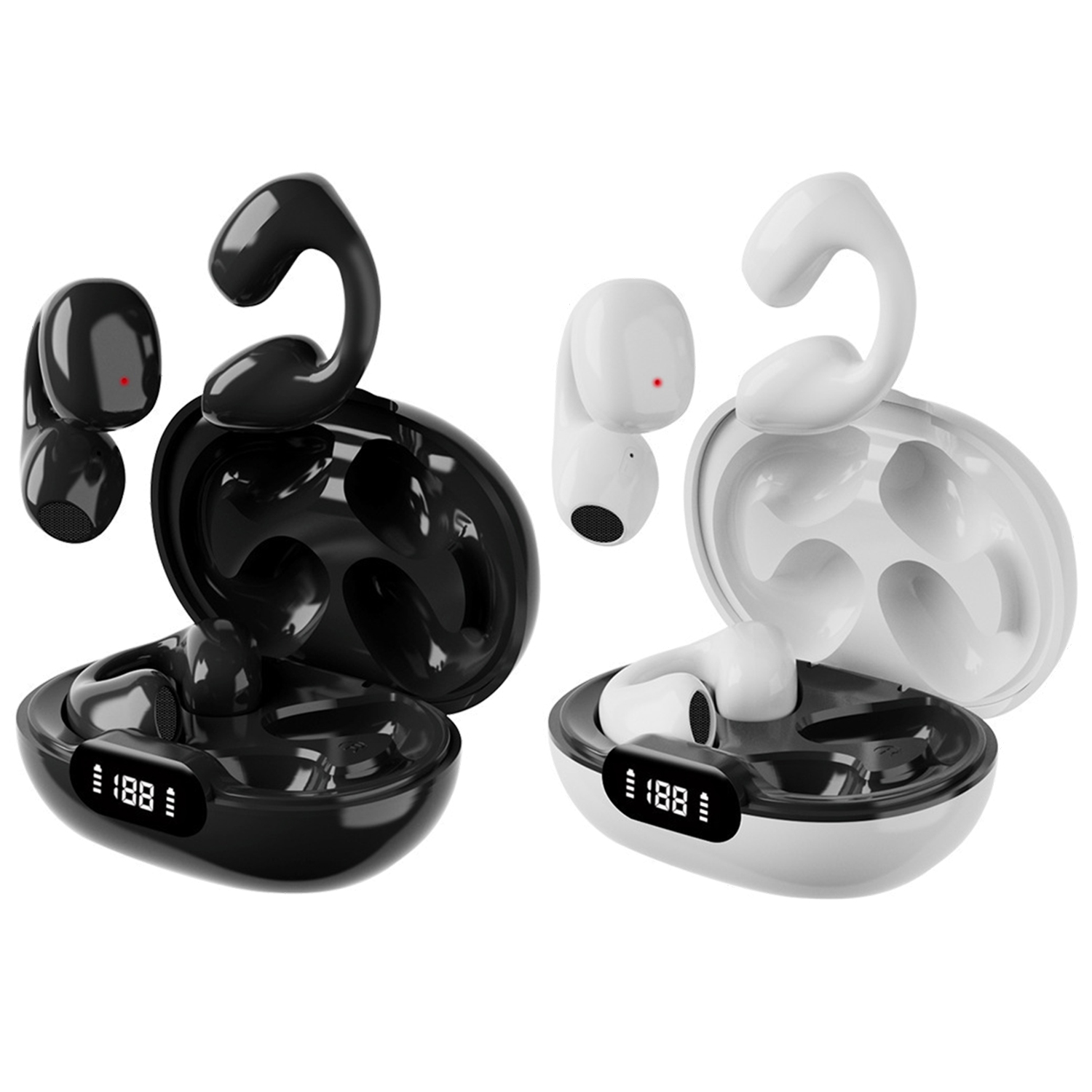Wireless Noise Reduction Rechargeable Ear Clip Earbud 2
