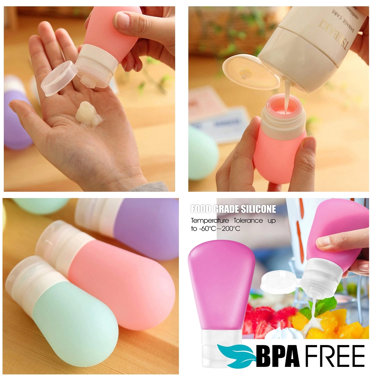 Portable Travel Bottles Leak Proof 2