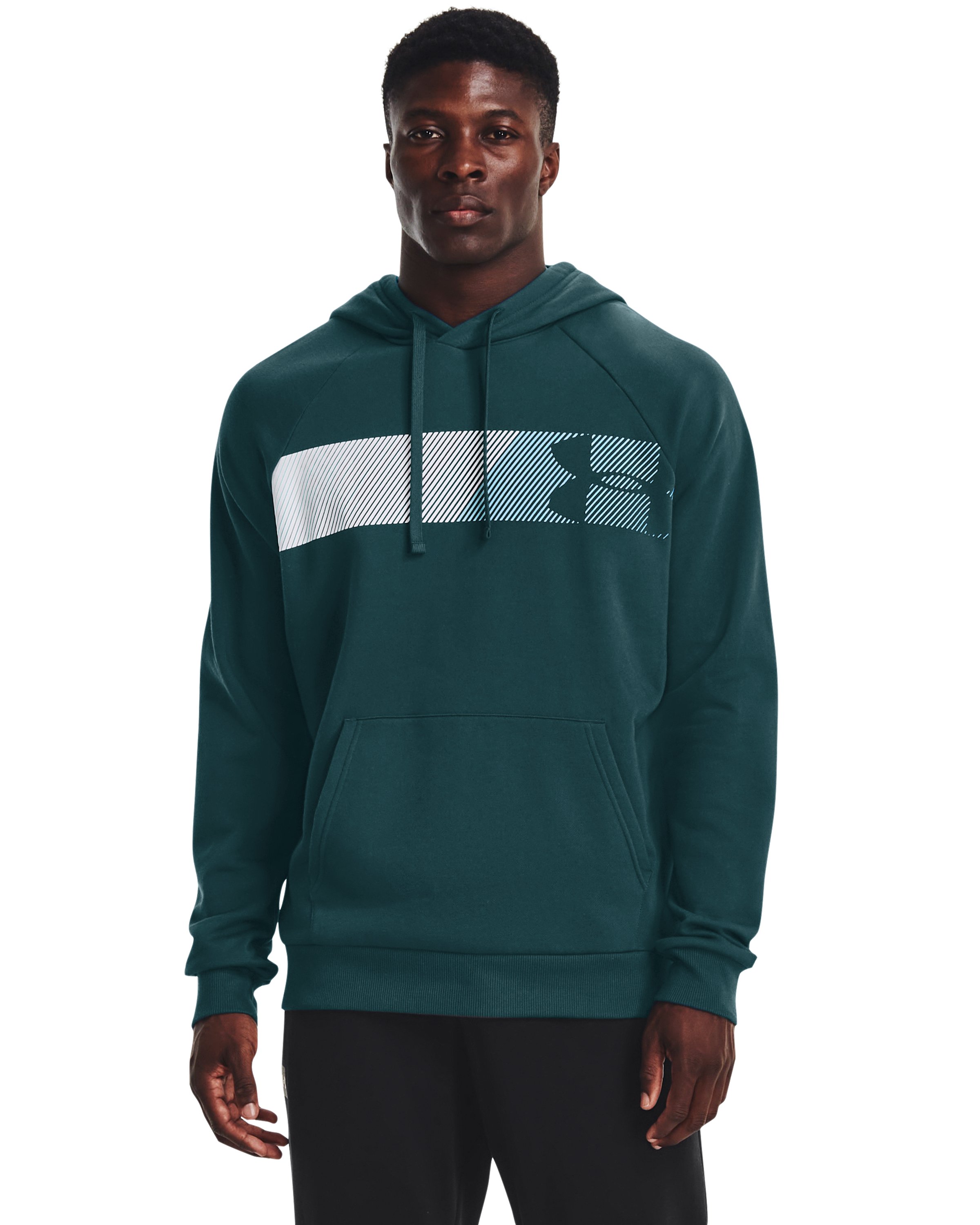 Men's UA Rival Fleece Graphic Hoodie, custom hoodie or sweatshirt with logo imprint 1