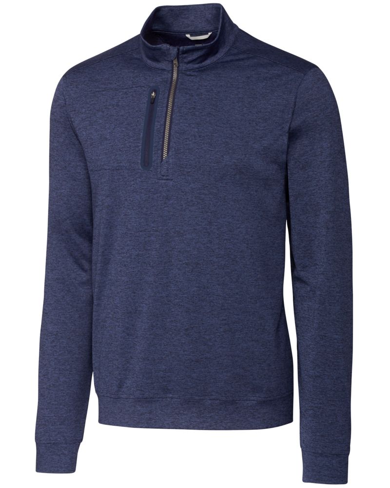Cutter & Buck Stealth Heathered Mens Quarter Zip 22