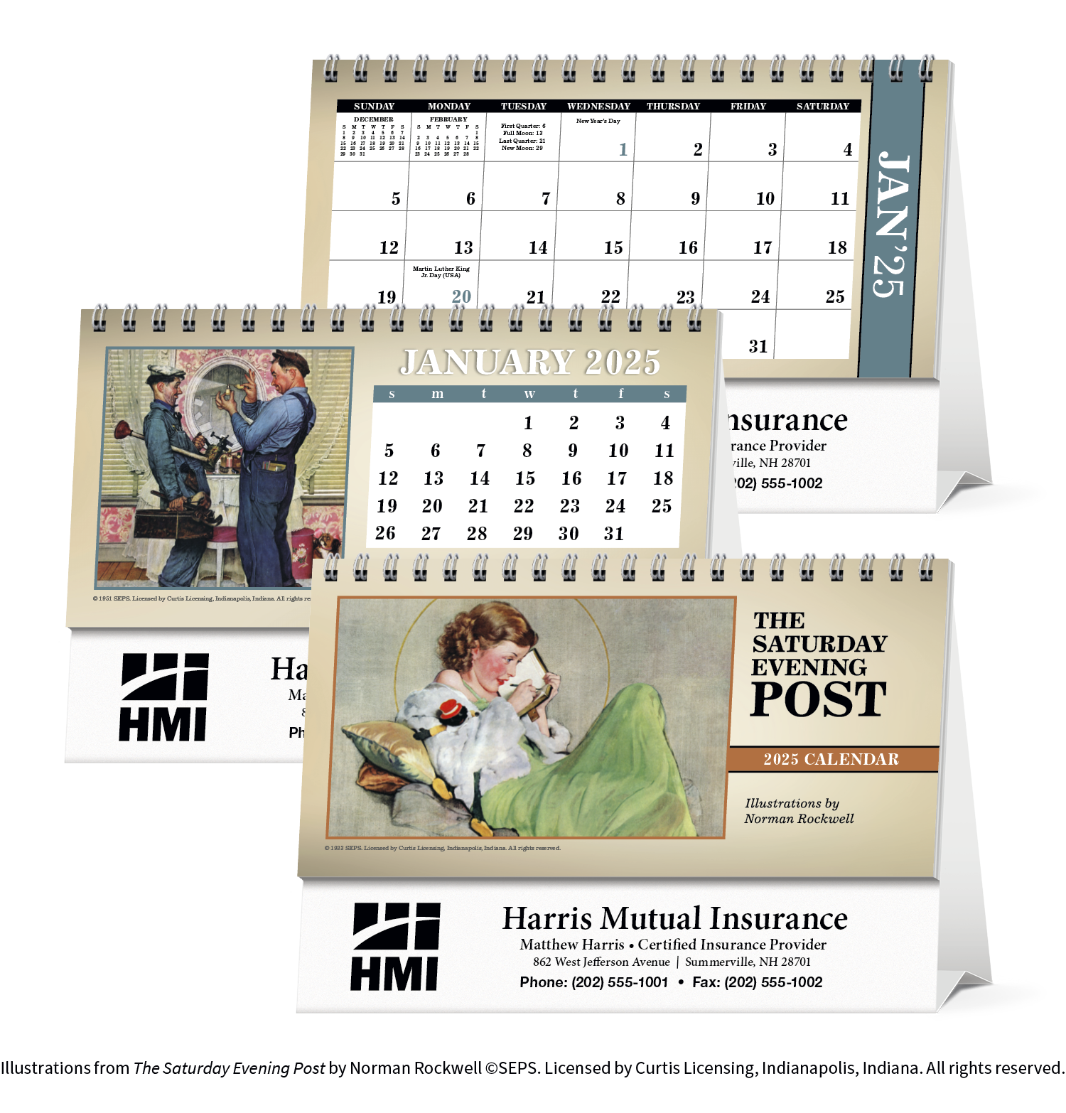 Triumph® Calendars The Saturday Evening Post Illustrations by Norman Rockwell Desk Calendar 4