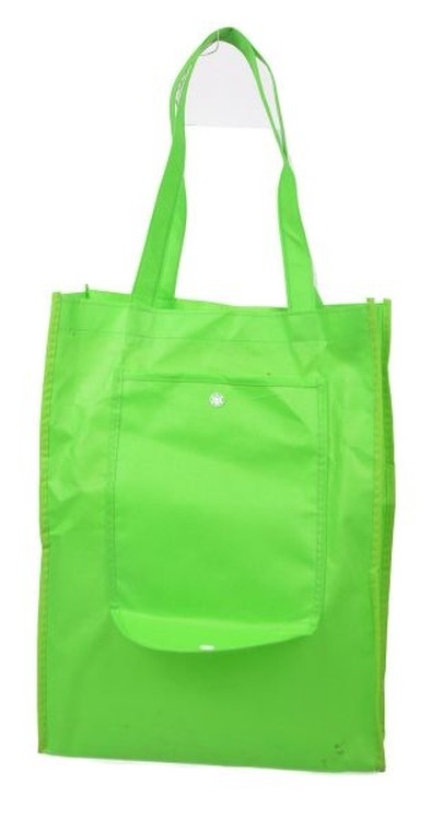 Folded Button Closure 80 GSM Non-Woven Fabric Tote Bag 1