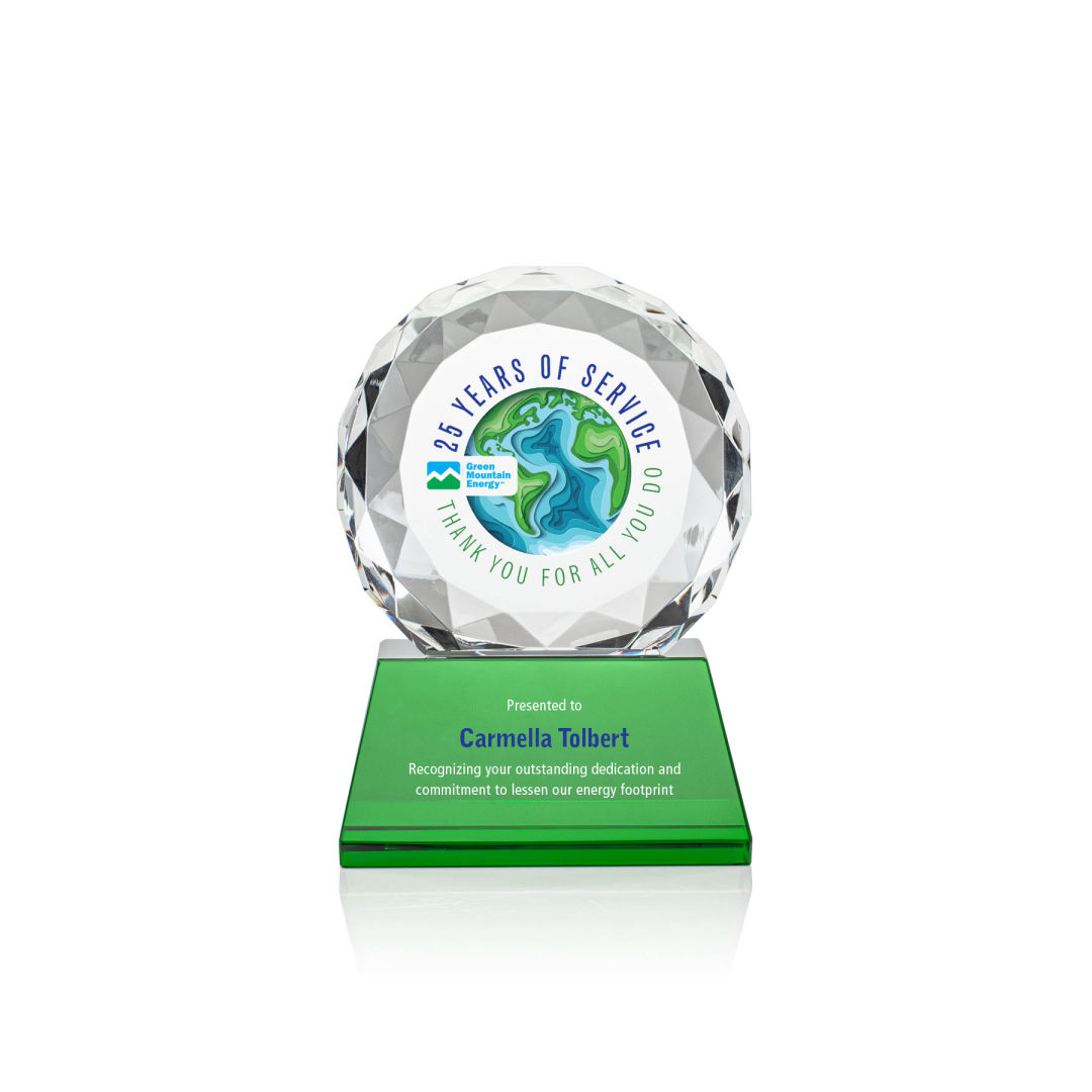Seville VividPrint™ Award on Entwhistle Base - Green 7