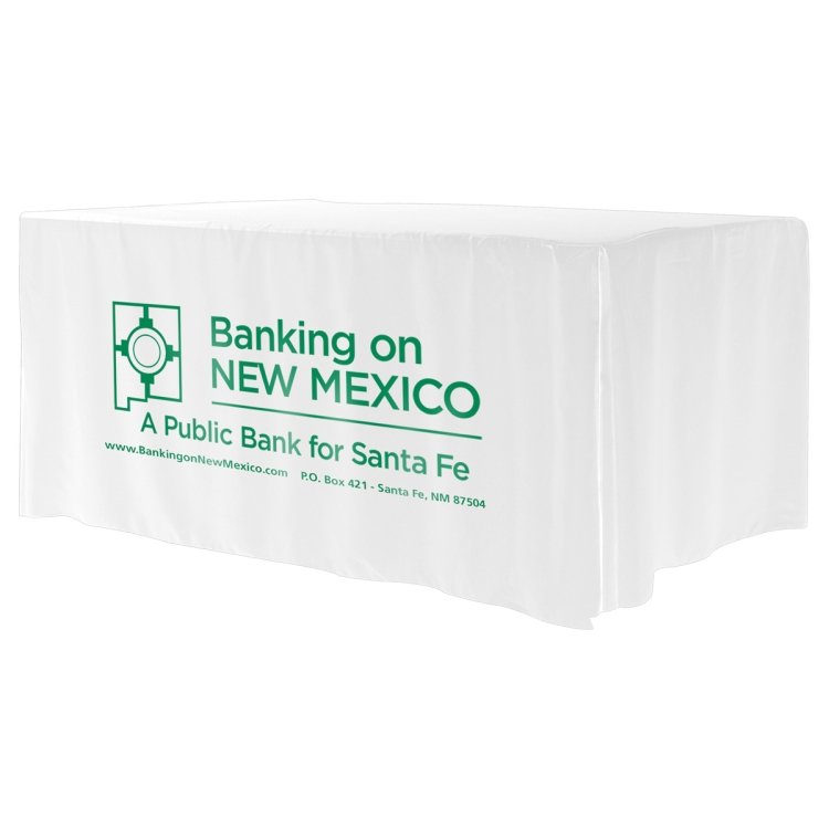 "Omaha Six" 4-Sided Fitted Style Table Covers & Table Throws (One Color Print) / Fits 6 ft Table 12