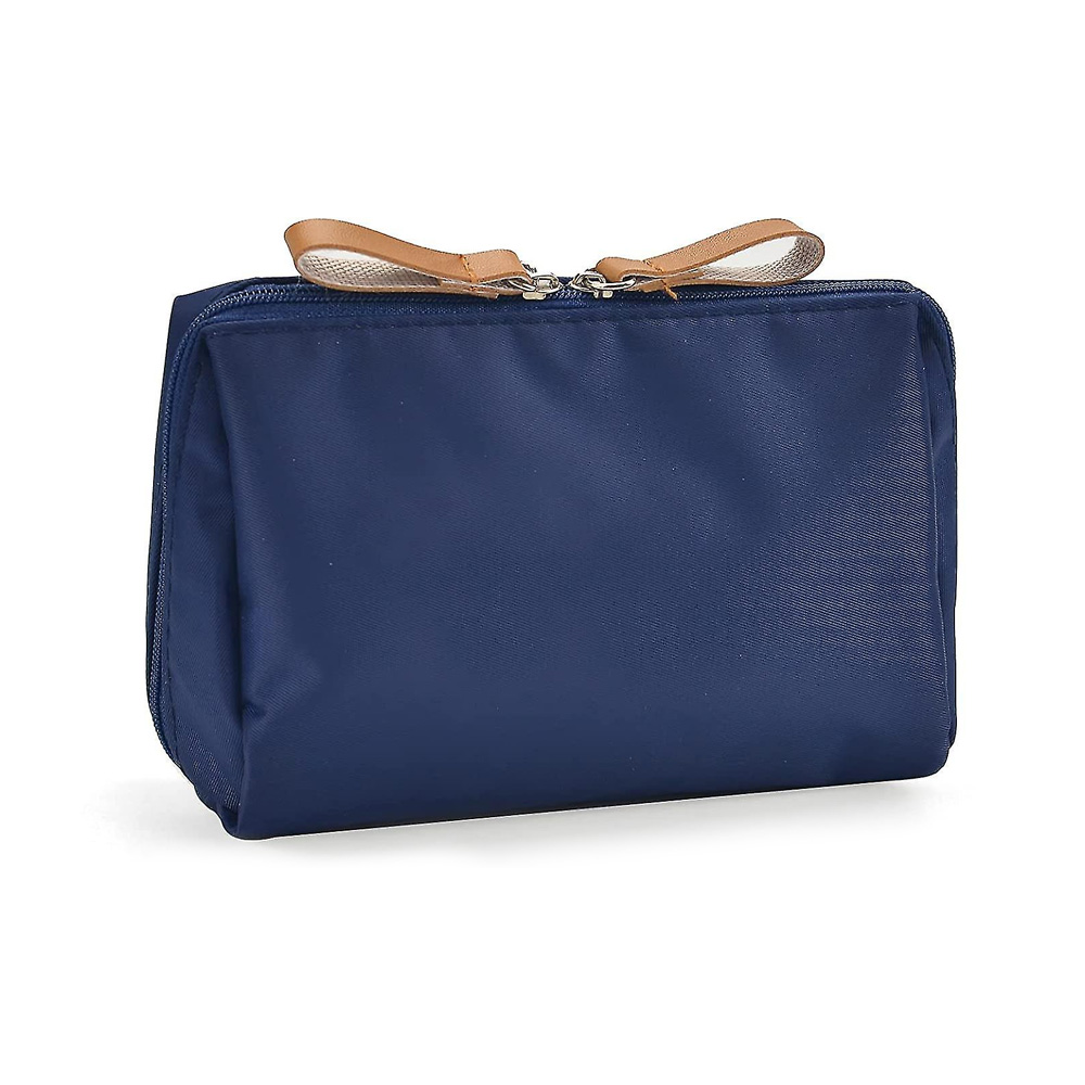 Nylon Cosmetic Toiletry Bag: Gold Zippers 9