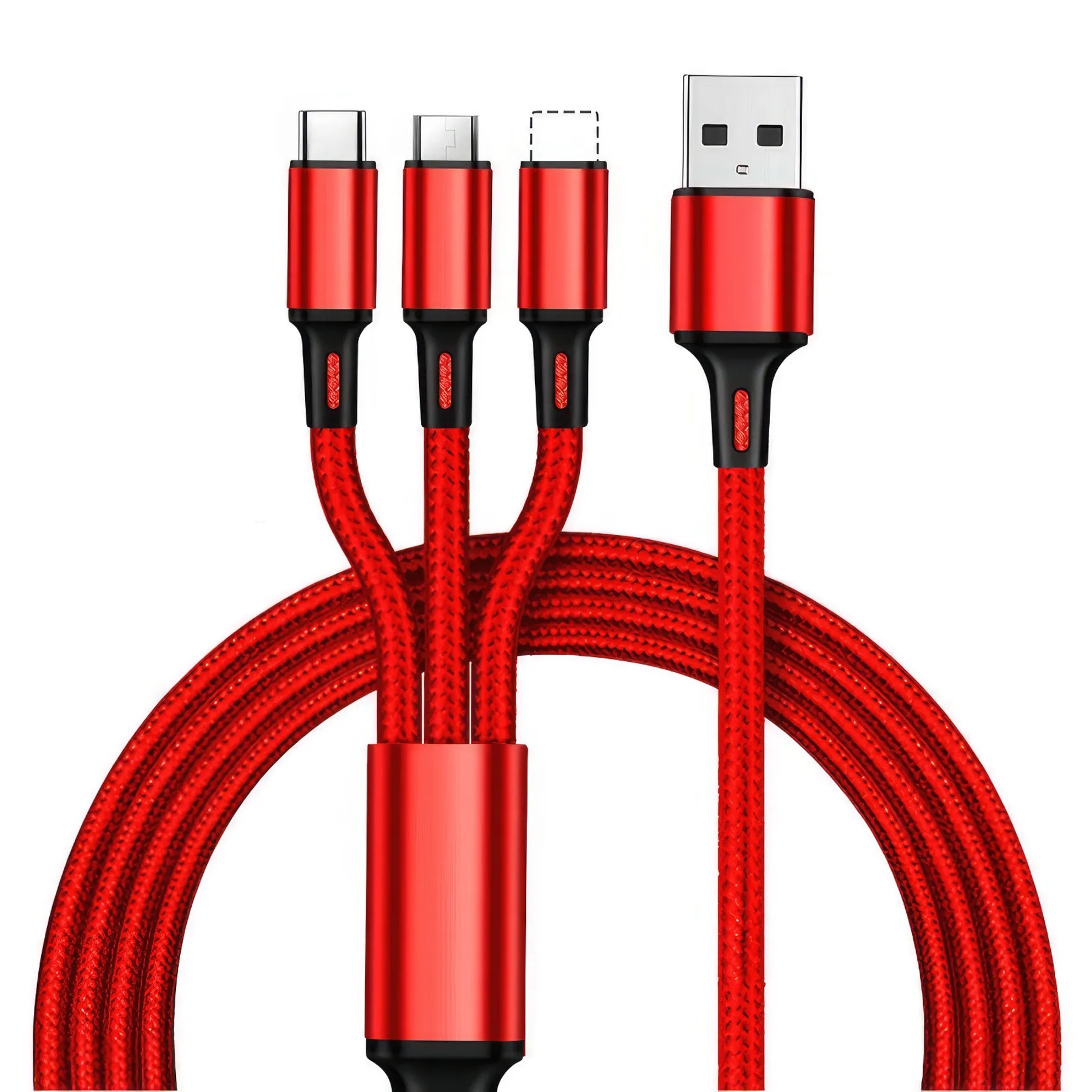 Three-In-One Fast Charging Data Cable 2
